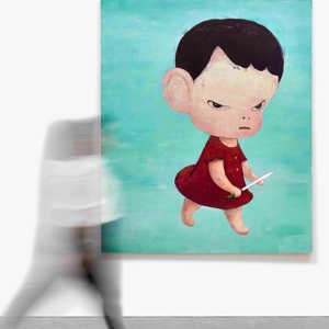 Rare Work from Yoshitomo Nara’s Knife-Bearing Series Heads to Auction