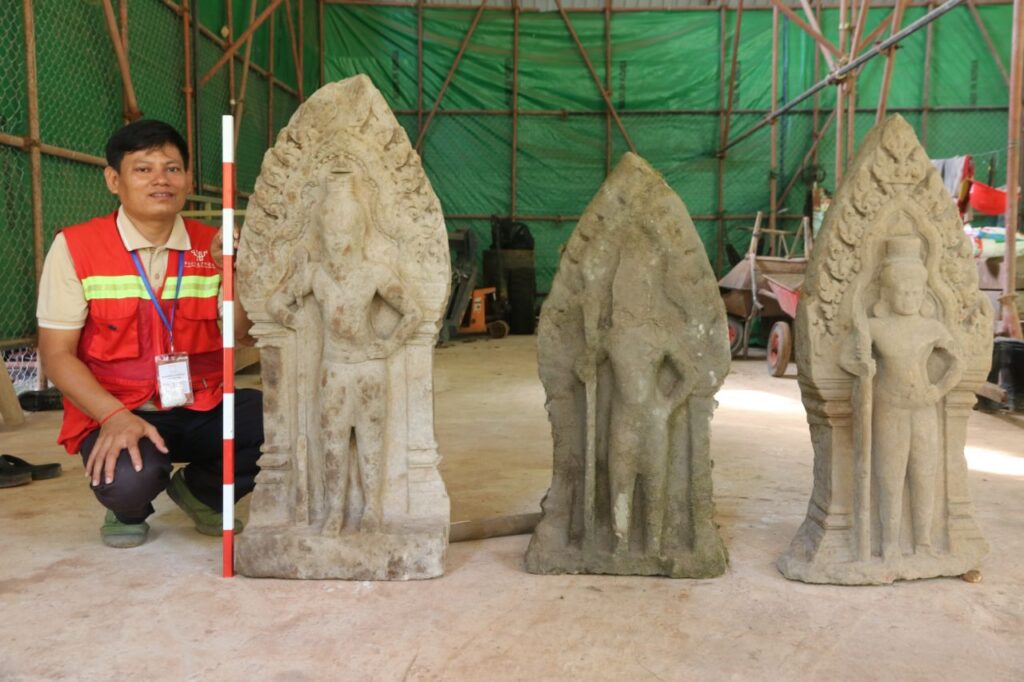 Discovery of Door Guardian Statues at Angkor Thom