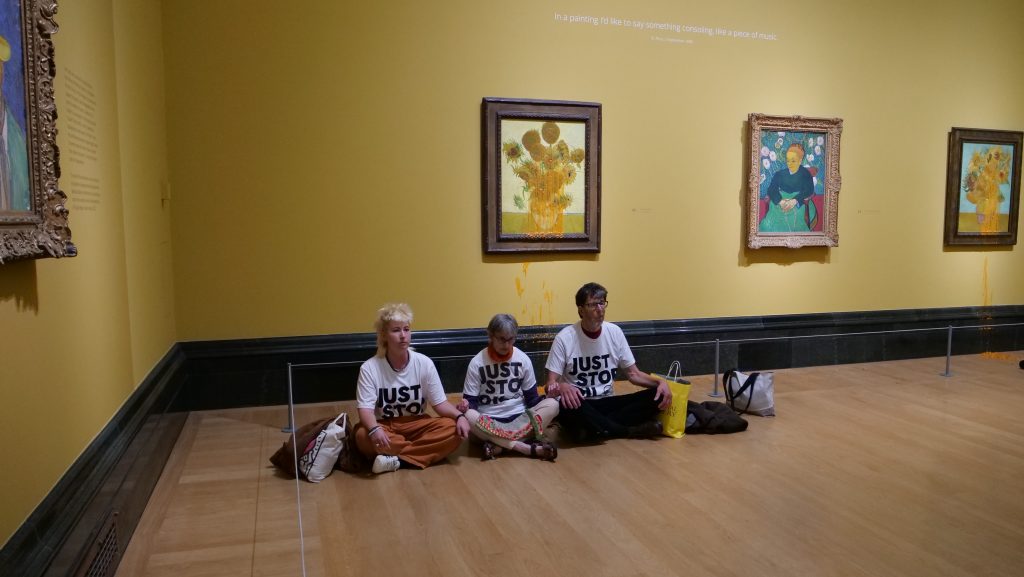 Two Van Gogh Paintings souped at the National Gallery as Just Stop Oil Supporters sentenced