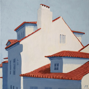 Daria Startseva, lives and works in Zurich "Red Rooftops of Lisbon" 2025
