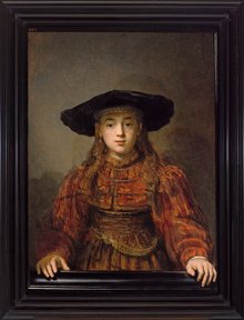 Rembrandt and his Pupil in Conversation at the Kunsthistorisches Museum Vienna