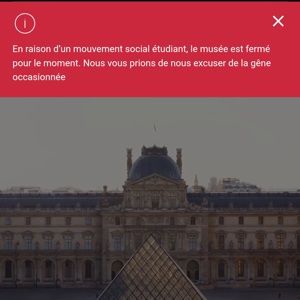 Louvre Museum Blocked by Students Supporting High School Protests