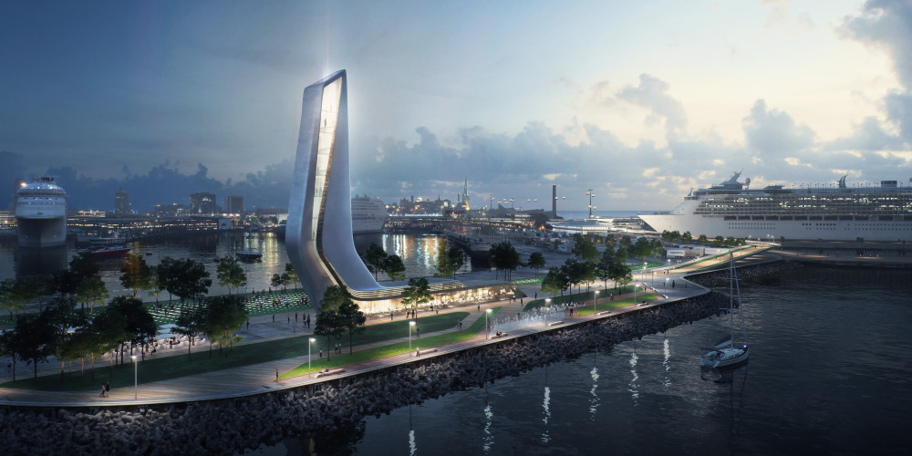 Zaha Hadid Architects wins the Masterplan 2030 competition for the Old City Harbour in Tallinn's Port