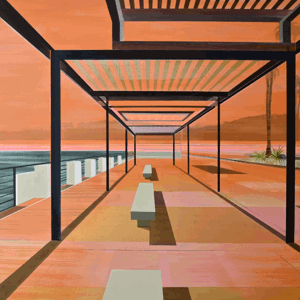 Cécile van Hanja (1964, Dutch), "Sunset Boulevard",  2023