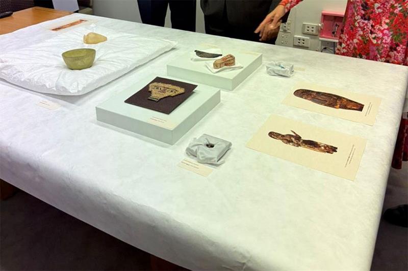 17 Ancient Egyptian Artifacts return to Egypt from Australia