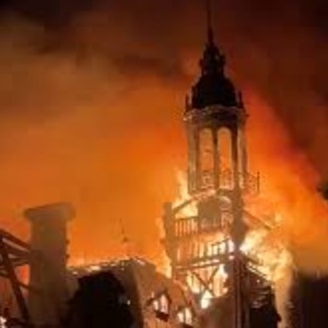 France's Historic Limoges Town Hall Burns Down Amid Protests