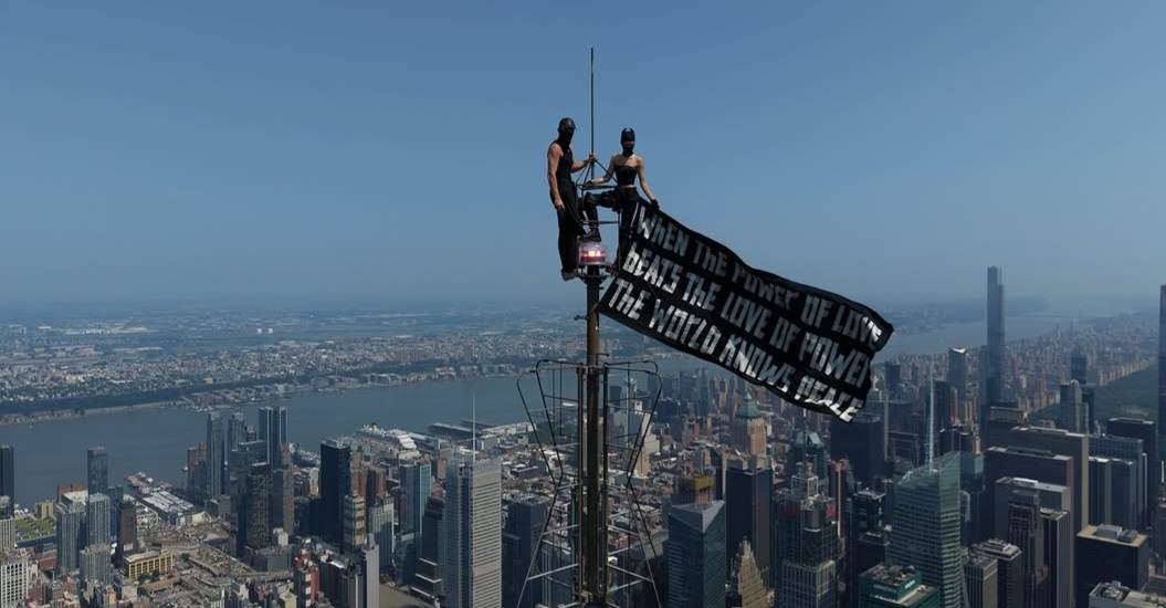 Russian Artist Angela Nikolau and Partner arrested for climbing Empire State Building