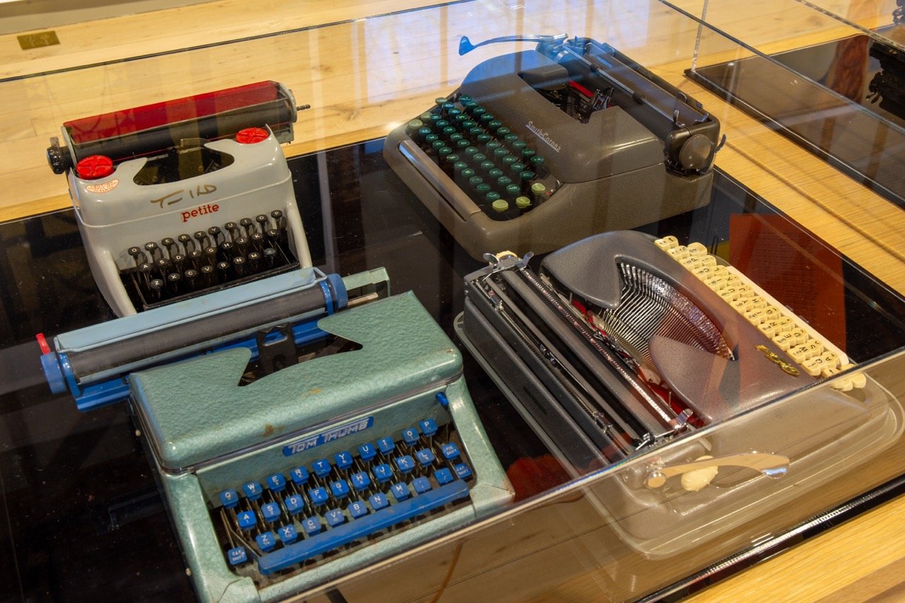  Typewriters from Tom Hanks' Collection are on view in Sag Harbor, Long Island
