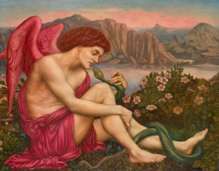 Evelyn de Morgan's THE ANGEL WITH THE SERPENT