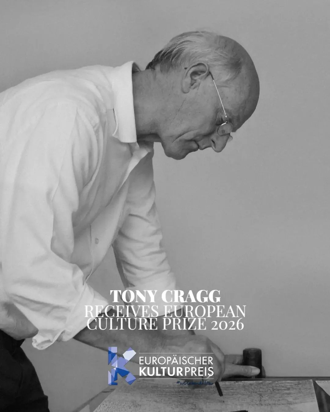 Tony Cragg awarded the European Culture Prize 2026