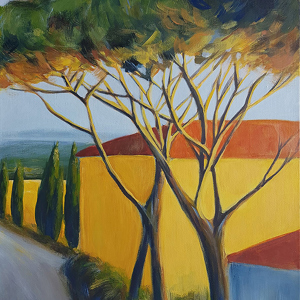 Daria Startseva, lives and works in Zurich "Village in Tuscany" 2025