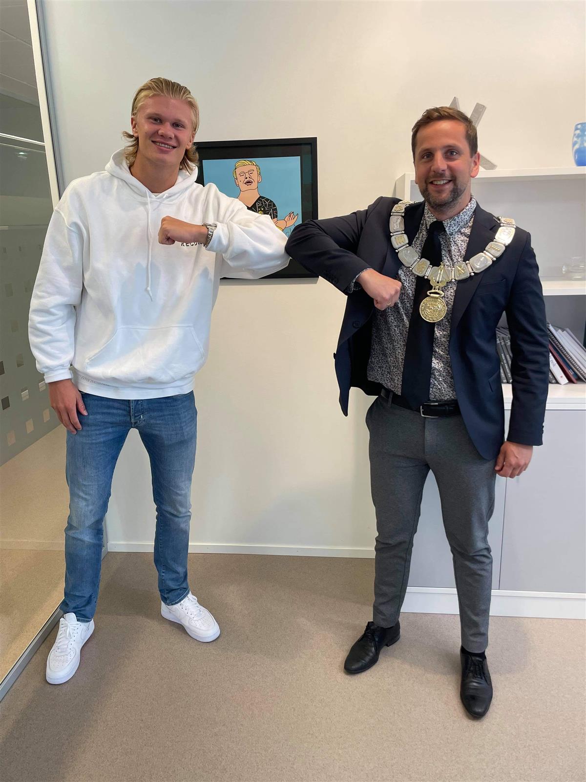 Footballer Erling Haaland donates Viking Book to Home Town