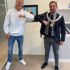 Footballer Erling Haaland donates Viking Book to Home Town