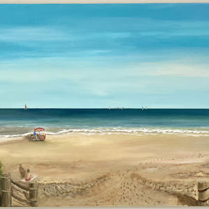 Samir Farah (UK) "Morning Ice Cream Seller On The Beach" 2025
