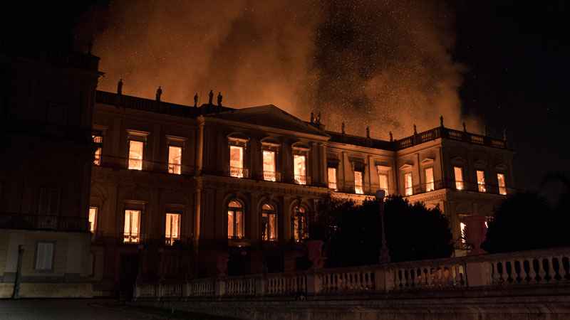 Rio’s 200-Year-Old National Museum Destroyed in Massive Fire