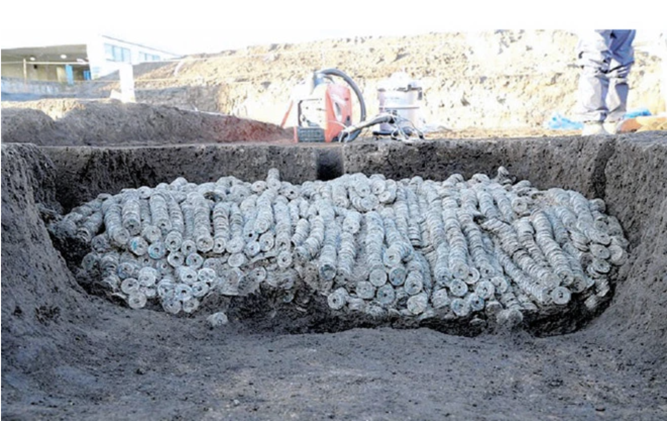 Archaeologists uncovered 100,000 Ancient Coins in Japan